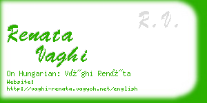 renata vaghi business card